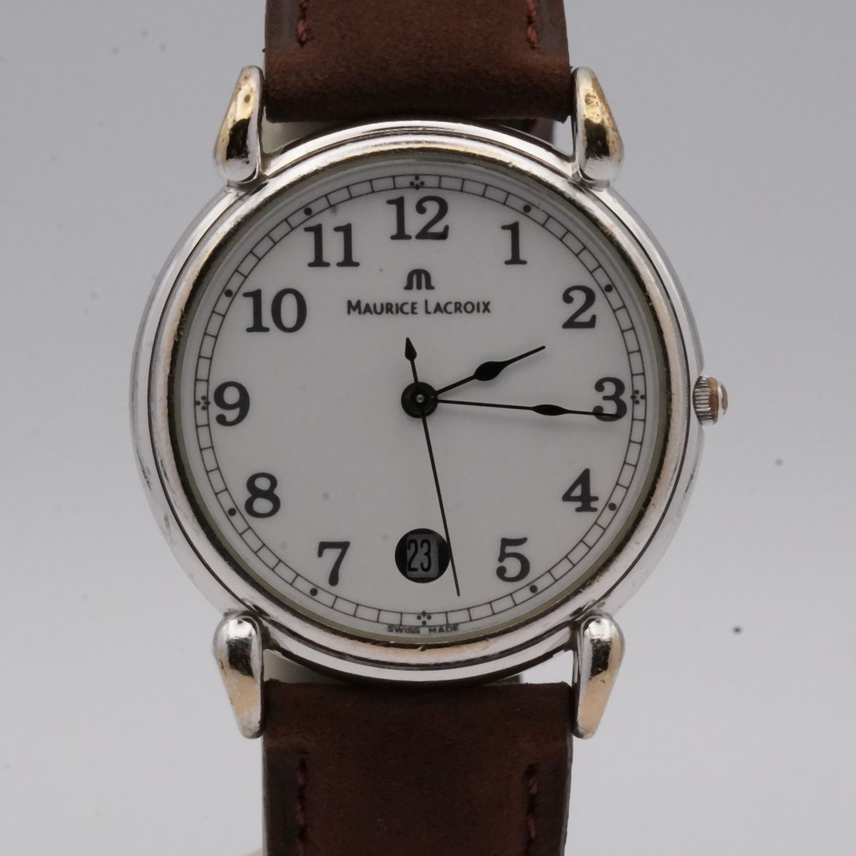 MAURICE LACROIX VINTAGE HERREN UHR STAHL 35MM 92124