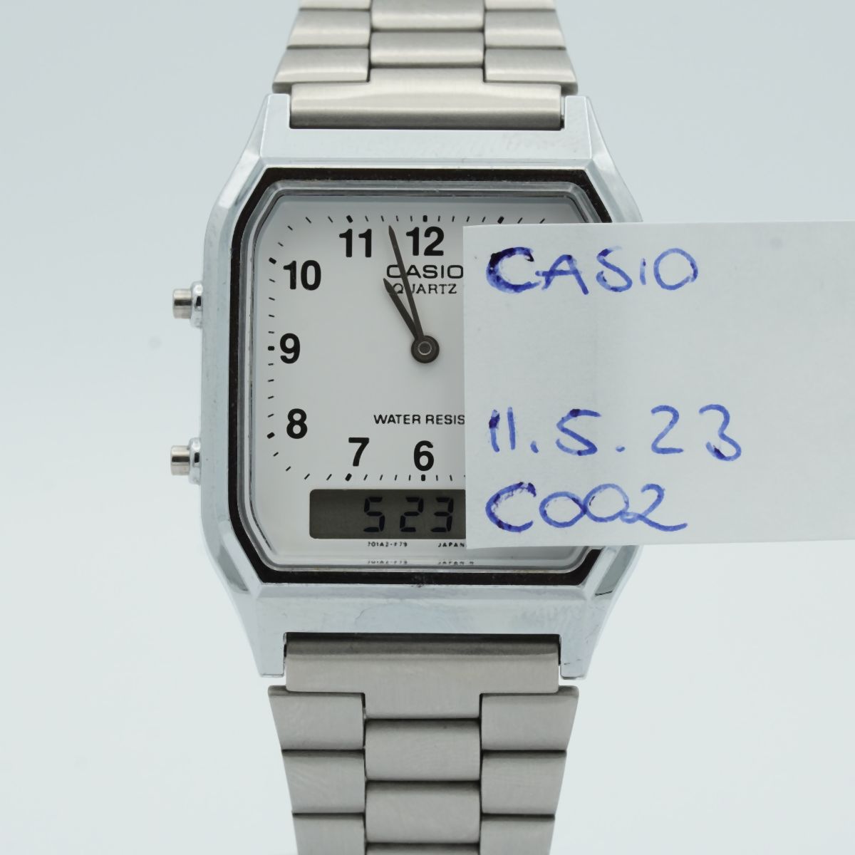 Casio Quartz Vintage Men's Watch Wr 50 Vintage Nice